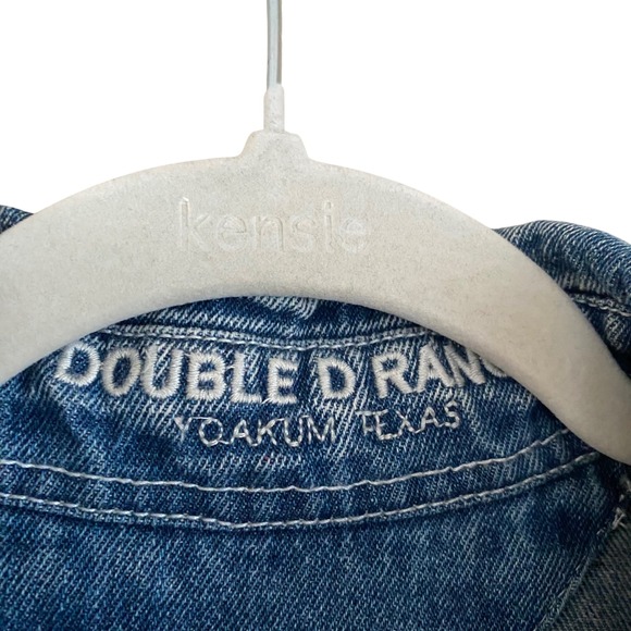 Double D Ranch PLUS Boho Western Desert Dry Goods Embroidered Jean Jacket Sz 1X - Picture 7 of 12